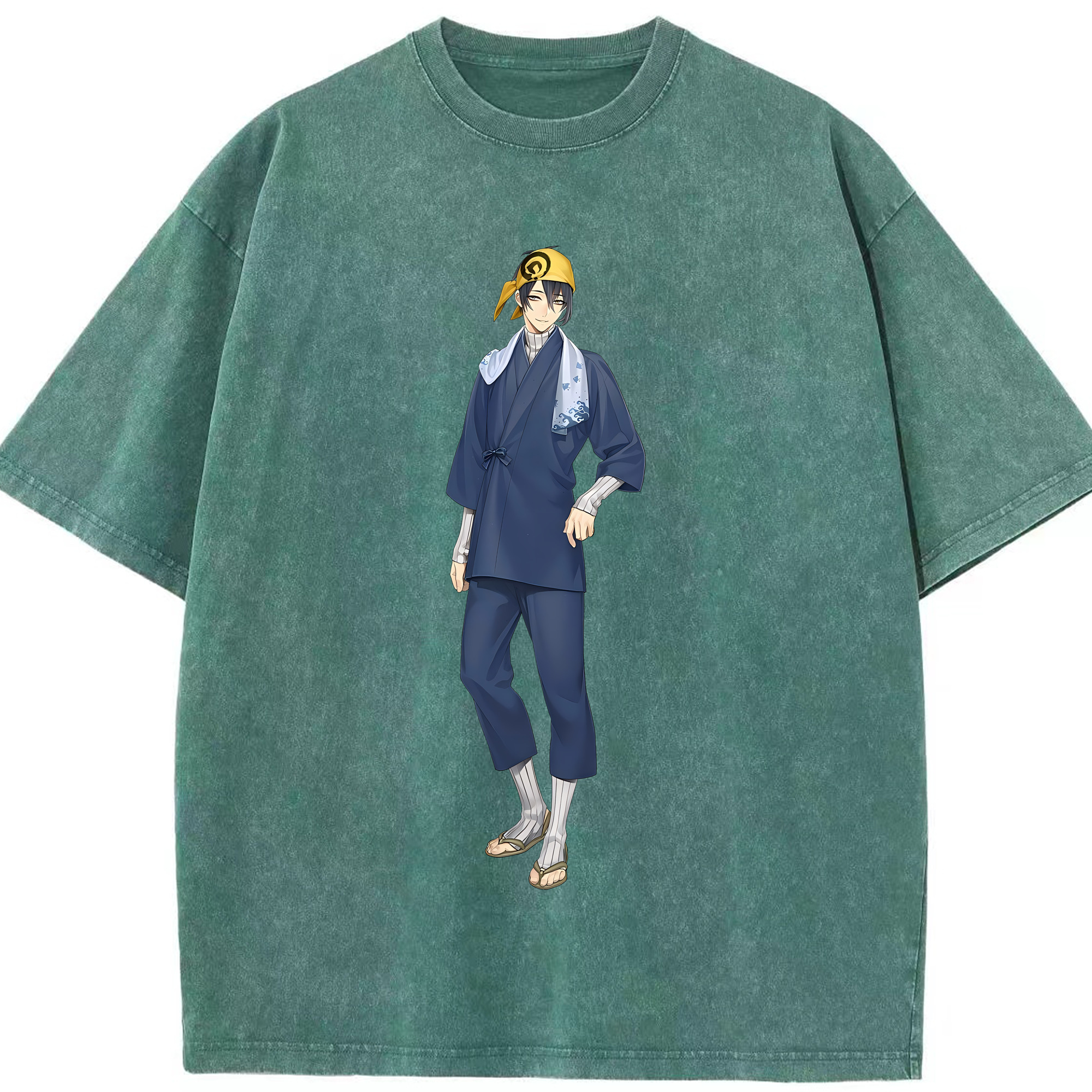 （画像用） 刀剣乱舞 Touken Ranbu 綿100% ヴィンテージ風 半袖Tシャツ（フロントプリント）